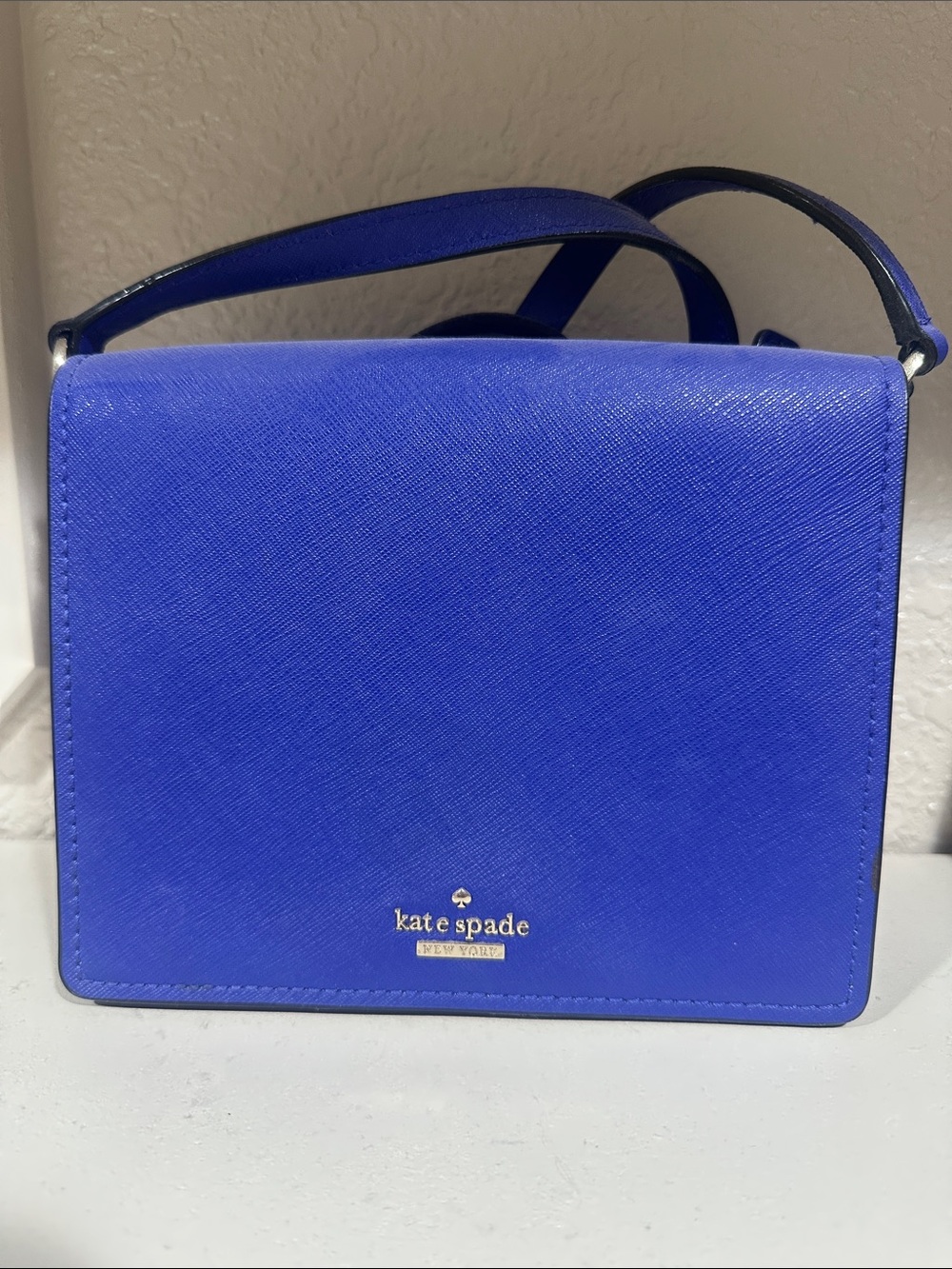 kate spade Cobalt Blue Structured Crossbody